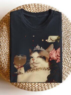 Funny Retro Cat Shirt, Graphic Cat Tee, Cute Cat Tshirt